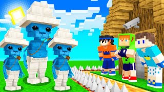 OS SMURF CATS INVADIRAM O MUNDO DO MINECRAFT [upl. by Yancy]