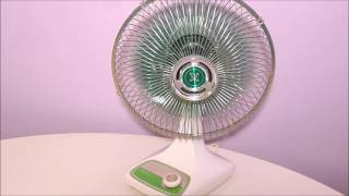 1978 Sears Galaxy Fan Model 2154 Green Blade [upl. by Yelekalb]