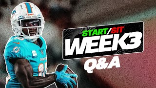 Week 3 StartSit Questions for Fantasy Football Waivers Injuries  More [upl. by Aivitnahs]