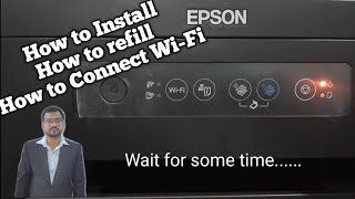 Printer Epson L4150 Installation  How to refill the Epson L4150 Printer  🖨  How to connect WiFi [upl. by Neelcaj853]