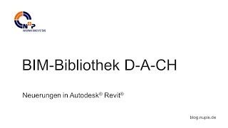 Autodesk Revit 2019 – BIMBibliothek DACH [upl. by Lrat]