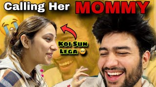 CALLING MY WIFE MOMMY  FUNNY REACTION  tusharshrutivlogs [upl. by Hogue738]