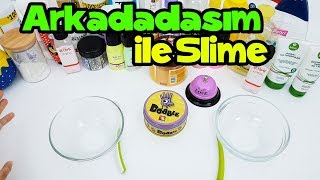 Arkadaşım ile Eğlenceli Oyun ve Slime Challenge  Vak Vak TV [upl. by Leffert808]