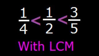 Compare unlike fractions  General method [upl. by Golden]