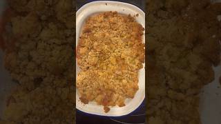 Home grown Rhubarb crumble [upl. by Ihsakat]