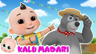 Kalu Madari Aaya  कालू मदारी  Popular Hindi Rhymes Collection amp Much More [upl. by Tengdin]