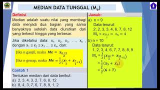 MUDAH BELAJAR STATISTIKA MEDIAN KUARTILDESILPERSENTIL [upl. by Are729]