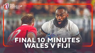 Relive an insane last 10 minutes  Wales v Fiji  Rugby World Cup 2023 [upl. by Peg]