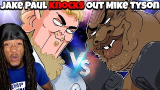 Jake Paul knocks out Mike Tyson REACTION [upl. by Mcquade]