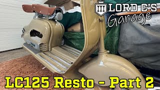 Lambretta LC125 Build Episode 2 [upl. by Colver899]