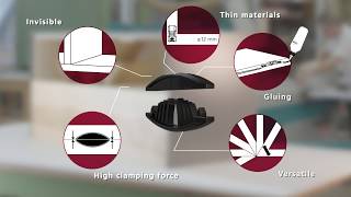 Lamello Tenso P10 invisible snap together glue clamping connector [upl. by Melany]