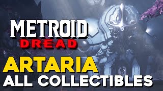 Metroid Dread Artaria All Collectible Locations 100 Items All Missile Tanks Energy Tanks [upl. by Simmons]