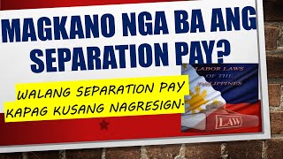 HOW TO COMPUTE LAYOFF OR SEPARATION PAY  RETRENCHMENT LABOR CODE OF THE PHILIPPINES TAGALOG [upl. by Anisamoht]