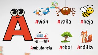 Abecedario ABC aprendizaje de las letras y vocabulario en Español para preescolar [upl. by Egide867]