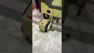 NC 81200S sewing 5quot tape onto a dense thick rug NC5quot Executive Line binding tape is employed [upl. by Cesya594]