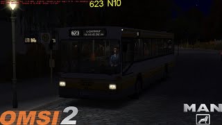 Omsi 2  Berlin X10  Line 623  MAN SL 202 [upl. by Eillat]