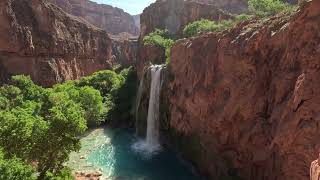 Discovering Havasu Falls A Hidden Gem in the Grand Canyon  Top View on our way to Camp site [upl. by Aicek]