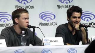 Dylan OBrien and Will Poulter talk about working with Kaya Scodelario [upl. by Ynaittirb]