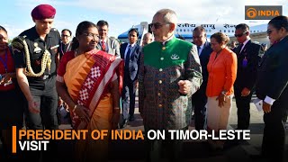 President of India on TimorLeste visit  Live  DD India [upl. by Hairahcez146]