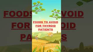 Thyroid foods avoid what to eathealthyfood  shortsyoutube [upl. by Diskin]