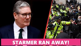 Keir Starmer ran away as farmers started protesting against him [upl. by Adraynek478]