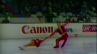 Review of the Pairs Event  1987 European Figure Skating Championships [upl. by Mannie]