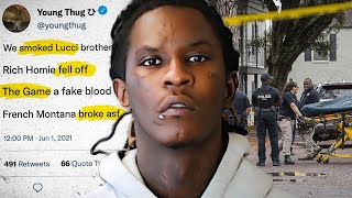 Times Young Thug Disrespected Rappers [upl. by Eehtomit]