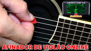 AFINADOR DE VIOLÃO ONLINE SOM REAL ONLINE GUITAR TUNER REAL SOUND [upl. by Tully]