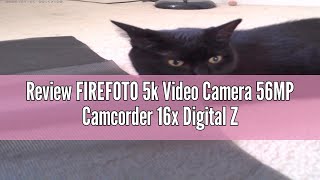 Review FIREFOTO 5k Video Camera 56MP Camcorder 16x Digital Zoom Vlogging Camera WiFi 3” 270° Rotatio [upl. by Turnbull750]