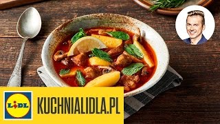 GULASZ z szynki wieprzowej z pieczarkami 🍲  Karol Okrasa amp Kuchnia Lidla [upl. by Ylenats987]