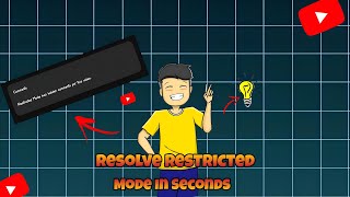 Resolve Restricted Mode Hidden Comment Problem 2024  restrictedmode t tech knowledge techtips [upl. by Gross]