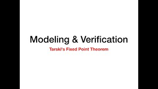 Modeling and Verification Lecture 6 [upl. by Mabel608]