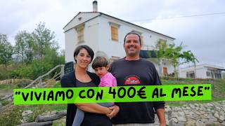 La famiglia che vive in autosufficienza con 400€ al mese [upl. by Alyehs]