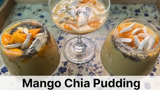 MANGO CHIA PUDDING  Chia Pudding  Healthy Breakfast Recipe pudding homechef34 [upl. by Weiner]