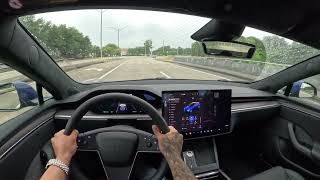 2024 TESLA MODEL S LONG RANGE DRIVING POV [upl. by Cleave838]