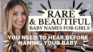 The Most Beautiful amp Rare Baby Girl Names Youll Love  RAQUEL CRUZ [upl. by Airekal]