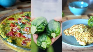 QUE FAIRE AVEC DES COURGETTES  2 IDÉES RECETTES [upl. by Prichard]