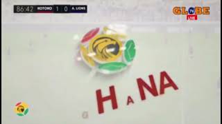 ACCRA LIONS GOAL AGAINST KOTOKO  OFFSIDE OR NO OFFSIDE [upl. by Yelnet]