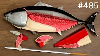 黒マグロ解体フィギュアをさばく  Dismantling Figure Bluefin Tuna Japanese toy sushi [upl. by Lani]