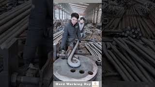 Hard Working Day 619 Iron Rod Bending Process [upl. by Humph]