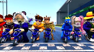 Roblox Aqil Zulkiflee Vs Rainbow Friend Test Kelajuan Yamaha Y15ZR  GTA 5 robloxmalaysia [upl. by Welcher505]