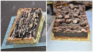 tarte au chocolat réussie أحسن و أسهل طورطة بالشكلاط و الكراميل [upl. by Ocsecnarf926]