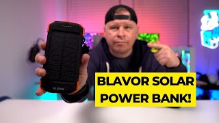 BLAVOR Solar Charger Power Bank Review [upl. by Carlotta]