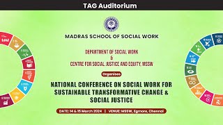 NATIONAL CONFERENCE ON SOCIAL WORK FOR SUSTAINABLE TRANSFORMATIVE CHANGE amp SOCIAL JUSTICE [upl. by Inobe]