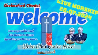 Live Sunday Worship from The Salvation Army Chelmsford Citadel 28 07 2024 [upl. by Aniteb]