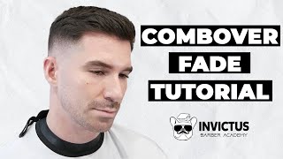 Haircut Tutorial  Combover Fade Step by Step [upl. by Lydia]