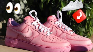 HOW TO DYE AIR FORCE 1s‼️SUPER EASY [upl. by Nnairet]