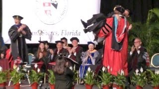 Shaq graduates from Barry University  Picks up his Professor in HD [upl. by Loydie991]