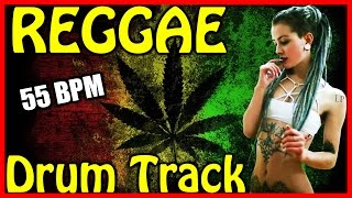 Bob Marley Style Reggae Drum Track  55 BPM Reggae Drum Track [upl. by Kcirdef827]