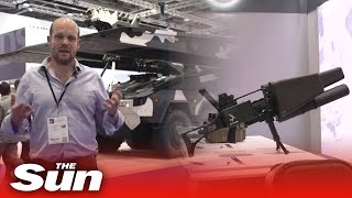 Latest Weapons and Defence Trends Jerome Starkey at London DSEI Expo 2023 [upl. by Namilus]